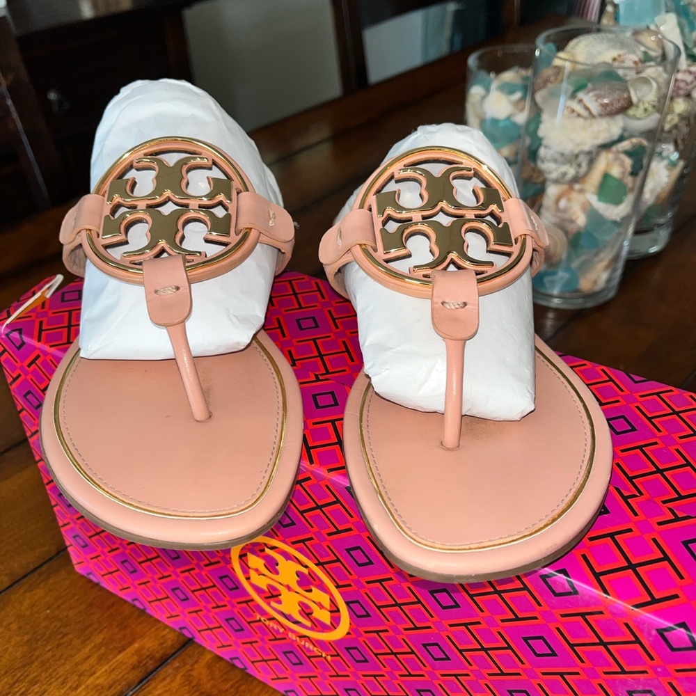 Pink Moon Metal Miller Calf Leather Sandals *Summer Price Drop* ☀️☀️☀️